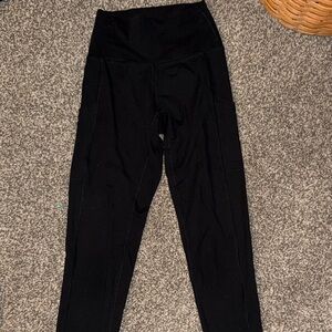 Aerie Black High-Waisted The Hugger Leggings w/ Pockets